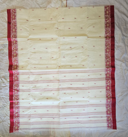 Wholesale Quantity Bengal Tant Cotton Saree Without Blouse Piece