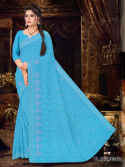 Set of 8 Sarees - Moti Mahal Pure Cotton Embroidered Saree