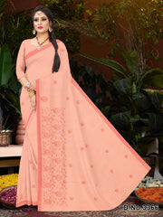 Set of 8 Sarees - Dolphin Pure Cotton Embroidered Saree