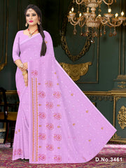Set of 8 Sarees - Natasha Pure Cotton Embroidered Saree
