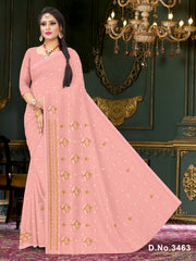 Set of 8 Sarees - Natasha Pure Cotton Embroidered Saree