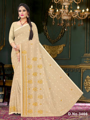 Set of 8 Sarees - Natasha Pure Cotton Embroidered Saree