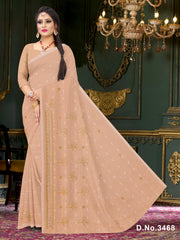 Set of 8 Sarees - Natasha Pure Cotton Embroidered Saree