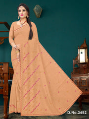 Set of 8 Sarees - Cotton King Pure Cotton Embroidered Saree