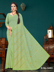 Set of 8 Sarees - Cotton King Pure Cotton Embroidered Saree
