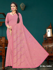 Set of 8 Sarees - Cotton King Pure Cotton Embroidered Saree