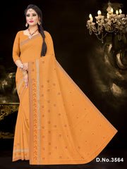 Set of 8 Sarees - Waterfall Pure Cotton Embroidered Saree