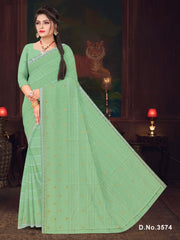 Set of 8 Sarees - Sashi Pure Cotton Embroidered Saree