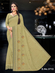 Set of 7 Sarees - Gehna Embroidered Pure Cotton Saree