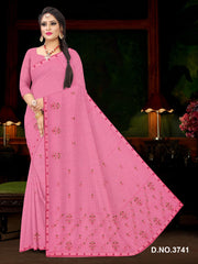 Set of 8 Sarees - Gehna Pure Cotton Embroidered Saree