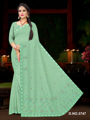 Set of 8 Sarees - Gehna Pure Cotton Embroidered Saree