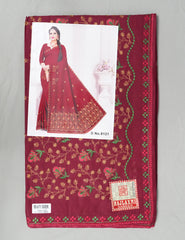 Set of 7 Sarees - Beauty Queen Pure Cotton Embroidered Saree