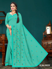 Set of 7 Sarees - Sugandha Pure Cotton Embroidered Saree