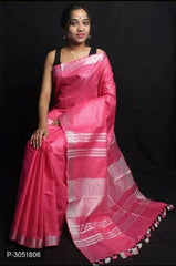 Wholesale Quantity Linen Cotton Mix Saree