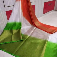 Wholesale Quantity Banarasi Warm Silk Independence Day Saree (MOQ 10 Sarees)