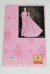 Set of 7 Sarees - Arpita Pure Cotton Embroidered Saree