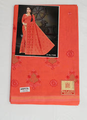 Set of 7 Sarees - Arpita Pure Cotton Embroidered Saree