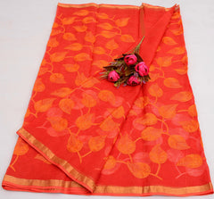 Wholesale Quantity Pure Cotton Kota Embroidered Saree - Black Color Order Sample