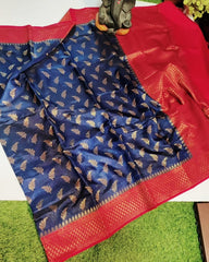 Bulk Quantity Banarasi Dupion Silk Zari Woven Saree