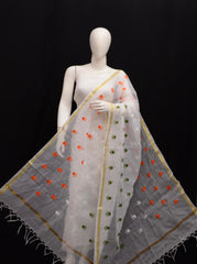 Wholesale Price Kota Doria Cotton Embroidered Dupatta For Independence Day (MOQ 25 Dupatta)