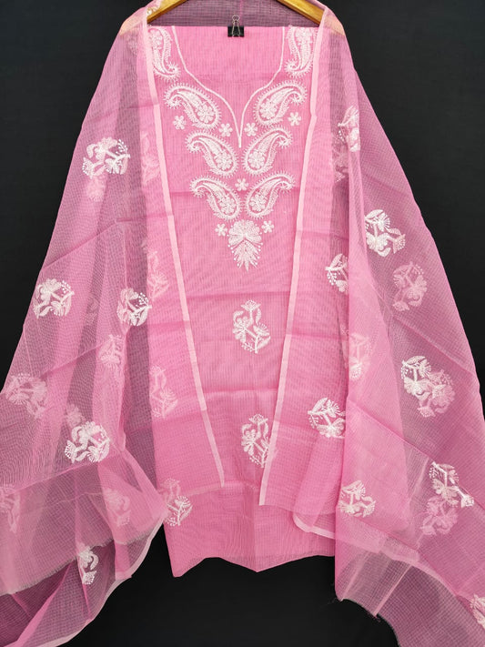 Bulk Price Kota Doria Embroidery Work Suit