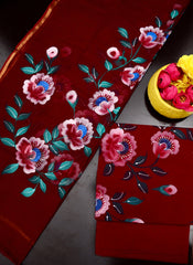 Bulk Quantity Pure Cotton Hand Painted Dress Material With Kota Doria Dupatta