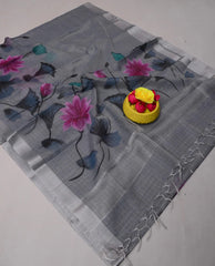 Wholesale Price Hand Painted Kota Linen Saree