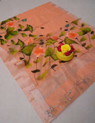 Wholesale Price Hand Painted Kota Linen Saree