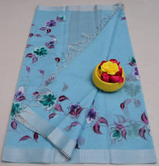 Wholesale Quantity Kota Linen Hand Painted Saree