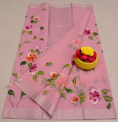 Wholesale Quantity Kota Linen Hand Painted Saree