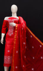 Bulk Quantity Embroidery Work Kota Doria Suit