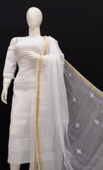 Bulk Quantity Embroidery Work Kota Doria Suit