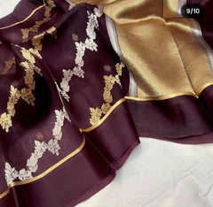 Bulk Quantity Semi Kora Organza Saree Lightweight & Festive Wear Order Sample