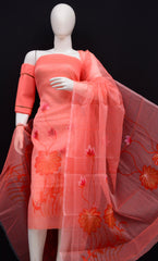 Wholesale Price Hand Painted Rajasthani Kota Doria Dress Material Order Sample