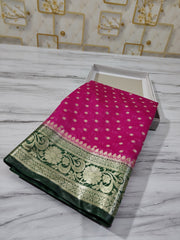 Bulk Quantity Banarasi Semi Chiffon Georgette Silk Saree