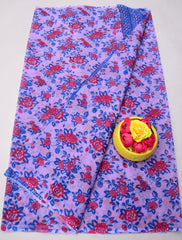 Bulk Price Kota Doria Pure Cotton Printed Saree