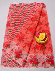 Wholesale Quantity Printed Pure Cotton Kota Doria Saree