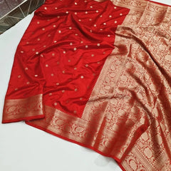 Wholesale Price Banarasi Semi Katan Silk Saree
