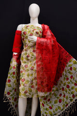 Bulk Quantity Pure Cotton Kota Doria Floral Print Suit