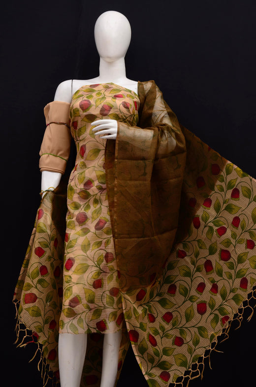 Bulk Quantity Pure Cotton Kota Doria Floral Print Suit