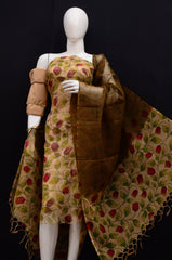 Bulk Quantity Pure Cotton Kota Doria Floral Print Suit