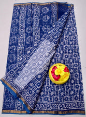 Bulk Price Kota Doria Pure Cotton Wax Batik Printed Saree