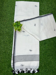 Bulk Quantity Pure Cotton Jamdani Saree with Running Blouse