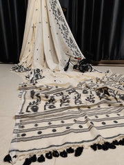 Wholesale Price Jamdani Cotton MulMul Saree with Running Blouse