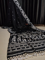 Wholesale Price Jamdani Cotton MulMul Saree with Running Blouse