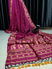 Wholesale Price Jamdani Cotton MulMul Saree with Running Blouse