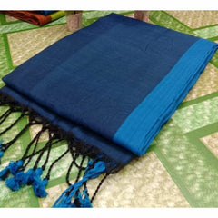 Bulk Price 120 Count Pure Cotton MulMul Saree Without Blouse