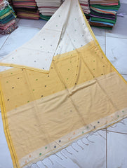 Bulk Quantity Cotton Jamdani Saree With Dobby Weaving Order Sample