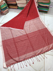 Bulk Quantity Cotton Jamdani Saree With Dobby Weaving Order Sample