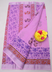 Wholesale Price Hand Block Printed Kota Doria Sarees